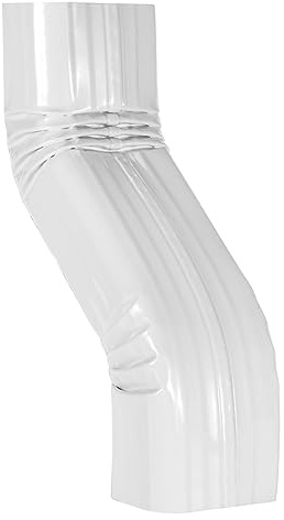 Downspout Leader Gutter Offset 3x4 White （Offset 3 3x4 A Style Elbow）
