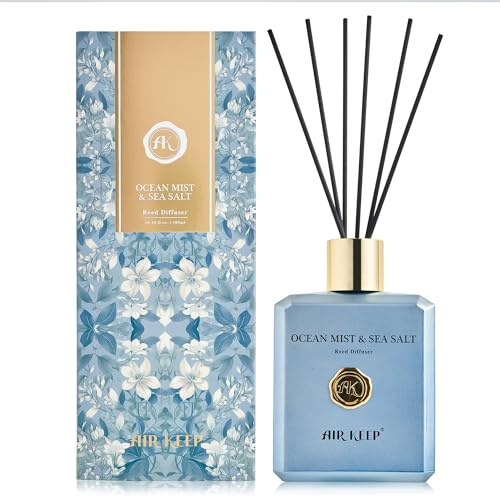 Airkeep Ocean Mist & Sea Salt doftspridare 300 ml, doftspridare för badrum, lägenhet, heminredning