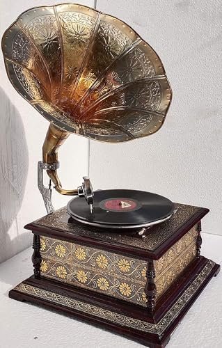 Orca International Co.Gramophone Player Gramophone Gramophone Tourne-disque avec clé à main sans élecricité