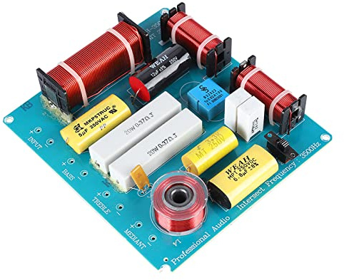Srliya 3 Way Speaker Crossover Filter Audio Frequency Divider 300W for DIY KTV Stage Speaker