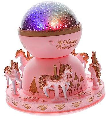 Hemobllo Carillon Luminoso Chic Giostra Con Luce Di Proiezione Luce Notturna Unica Per Bambini