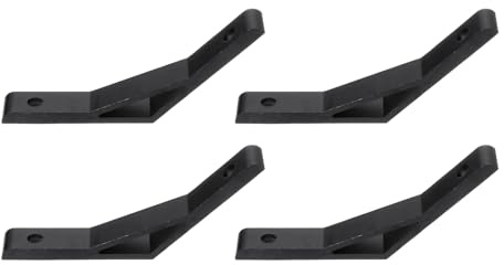 PATIKIL 135 graders vinkel hörnfästen, 4 st 10 x 0,55 cm aluminium extruderingsprofil tillbehör hörnstag gemensamma kontakter för 2020-serien (svart)