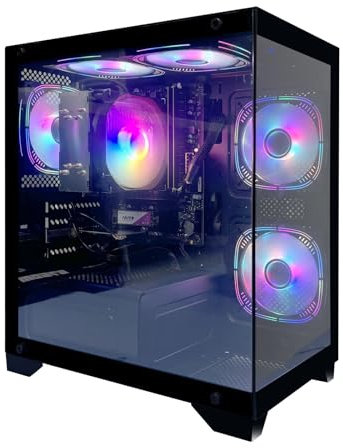 suevery PC Gamer,Core i5-13400F Gaming PC, RTX 4060, 32GB RAM, 1TB SSD NVMe, Wi-FI 6, Bluetooth, RGB - Puissance pour Jeux, Création de Contenu & Bureau