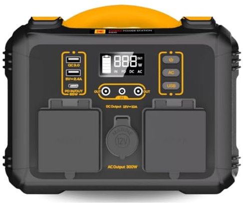 KODAK Station Électrique Portable S300 - Batterie LiFePO4 236Wh - Recharge Rapide - Générateur Solaire Léger et Compact - Multiports USB et Prises AC - Idéal pour Camping, Voyage, Coupure de Courant