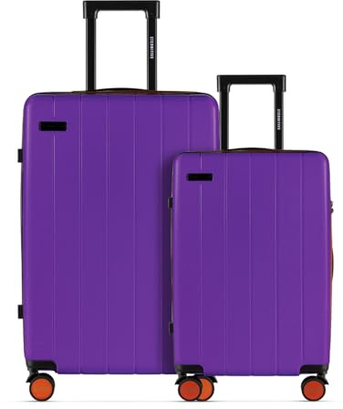 ETERNITIVE - JOY Valigia | Valigia Rigida in ABS | Trolley con Lucchetto TSA | Bagaglio con 4 Doppie Ruote a 360°
