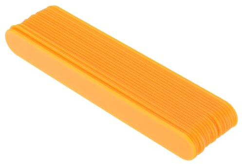 HEALEEP Varitas y Espátulas De Lengua De Plástico 20 Piezas, Mango Ergonómico, Multiusos Para Examen y Formación De Salud Bucal, Material Duradero, Color Naranja, Apto Para Niños y Clínica Dental