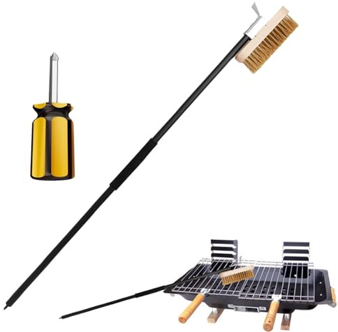 Brosse en pierre pour pizza-outil de grattoir résistant à la chaleur, accessoire de nettoyage non scratch | Nettoyeur de grilles de poils dans, brosse d'entretien lourde pour s