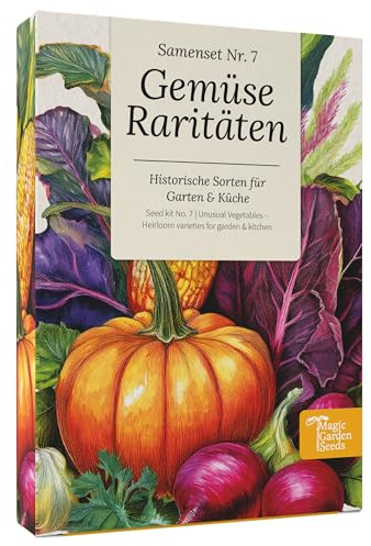Magic Garden Seeds - Historische Gemüse-Raritäten - 9 alte Sorten in hochwertigem Samenset - samenfest, aromatisch & robust - für Selbstversorger & Gartenfreunde
