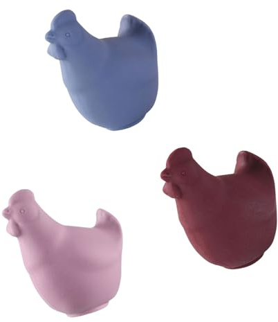 Silicone Eggs Separator Chicken Shape White Straining Divider Food Filter for Baking Silicone Multifunctional Dishwasher Safe Baking Essential White Filtration Tool