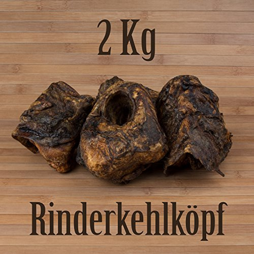 2 Kg ca. 16-20 Stück Rinderkehlkopf wie Schinckenknochen Ochsenzeimer Kausnack Kauartikel
