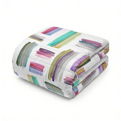 Italian Bed Linen Couette d’été « Fantasy », Microfibre, Multicolor, 2 Places