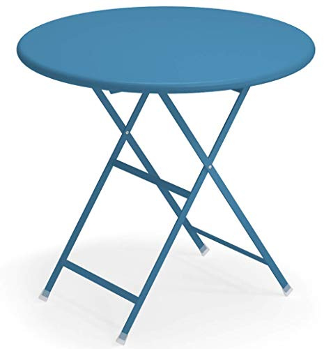 EMU Arc en Ciel rund Klapptisch Ø cm 80 Farbe Petrol Blau Code 61