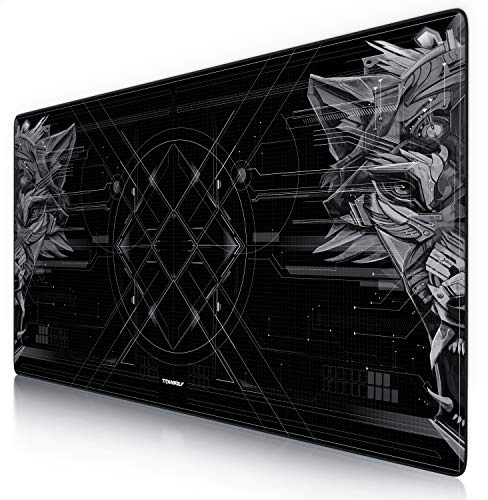 TITANWOLF - Extra Large Gaming Mouse Mat 1200x600mm Oversize - XXL Mouse Pad - Desk Pad XXXL Extended – Mice Mat Pad For Precision and Speed - Non-Slip Rubber Base – For Mouse and Keyboard - Black