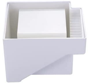 VOANZO Plantas suculentas Molde de Silicona para hormigón Escaleras Maceta de Forma Cuadrada Molde de Arcilla de Cemento Mini Olla Moldes de Yeso para Manualidades