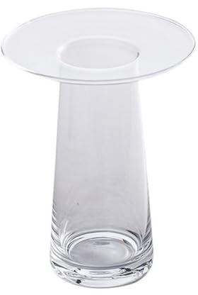 FOMIYES Glas Trompete Vase Große Mund Vase Hydrokultur Container Dekorative Desktop Kunst für Büro Küche Wohnzimmer Anordnung