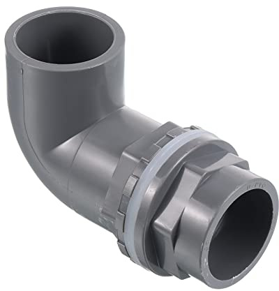 PATIKIL PVC Coude Eau Réservoir Tuyau Connecteur 32mm/1,26 Gris | Couplage Raccord Adaptateur, Pour Aquariums Réservoirs