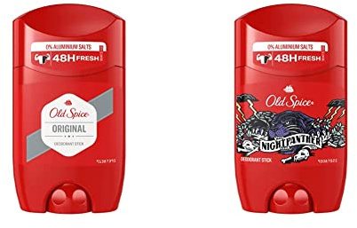 Old Spice Orginal Deodorant Stick | Deo Stick Ohne Aluminium Für Männer | Männer Deo Mit Langanhaltendem Duft, 50ml & Nightpanther Deodorant Stick Für Männer, Mit Langanhaltendem Duft