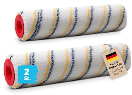 2x Alfa Beschichtungswalze Flüssigkunststoff 25 cm – Beschichtungsrolle | Profi-Qualität - Zum Auftragen von Flüssigkunststoff und Beschichtungen - Aus 100 % Nylon - Hochwertig verarbeitet