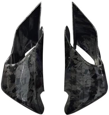 QmeNa Motorrad Windschutzscheibe Motorrad Aerodynamische Winglets Für Yam&aha YZF-R1 YZF-R3 YZF-R25 2015-2023 Feste Wind Flügel Für YZF R1 R3 R25 Windschutzscheibe Verkleidungen