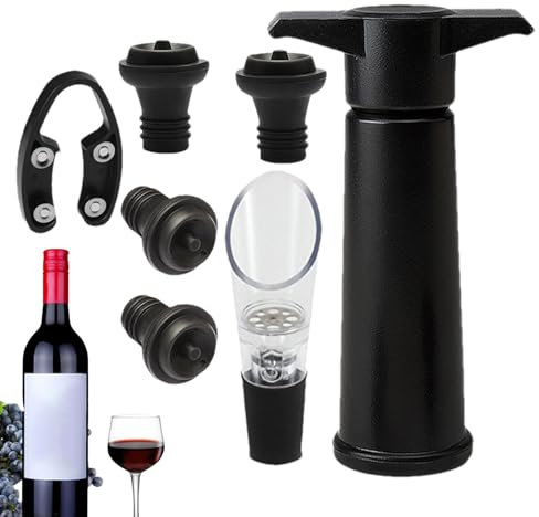 Weinstopfen Vakuumstopfen – wiederverwendbarer, sicherer Weinverschluss, Weinversiegelung, praktisch für Hochzeit, Urlaub