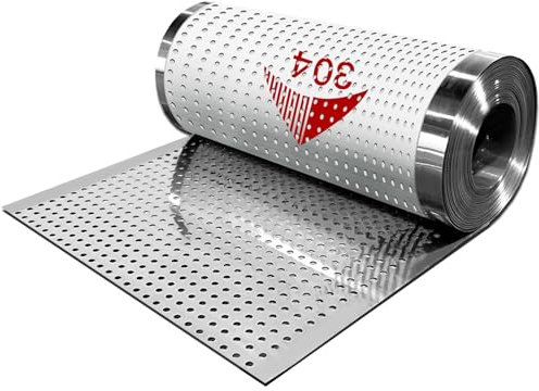 Tôle perforée en acier inoxydable 304, tôle en treillis métallique pour balcon de jardin, panneaux de clôture en treillis de balustrade, protection d'écran, filets de fenêtre antivol (taille : 16,54