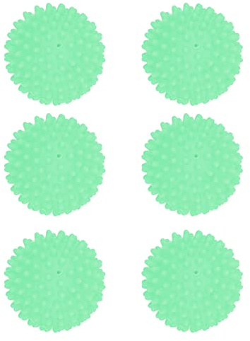 NDNCZDHC 6 Pcs Laundry Balls, PVC Reusable Laundry Balls for Dryer, Plastic Dryer Balls for Washing Machine Washer