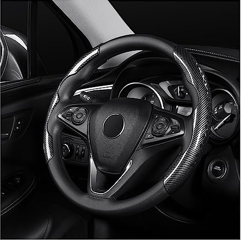 Steering Wheel Cover 1 Paar 38 Cm/15 Zoll Auto-Lenkradabdeckung, rutschfeste Silikon-Lenkungs-Boost-Abdeckung(Glossy Black)