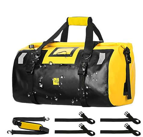 Motorrad-Gepäck, 40 l, großer Motorrad-Rucksack, Satteltaschen, robuste trockene Seesäcke, trockene Seesäcke für Schwimmen, Camping, Reisen, Fitnessstudio
