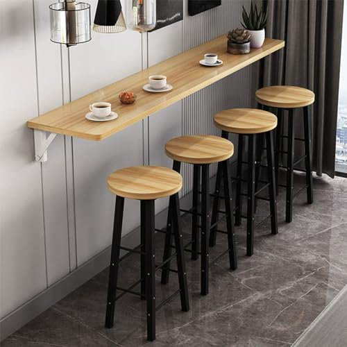 Zusammenklappbarer Esstisch zur Wandmontage, platzsparend, hängender Schreibtisch, zusammenklappbarer Wand-Küchentisch mit Ablagefach