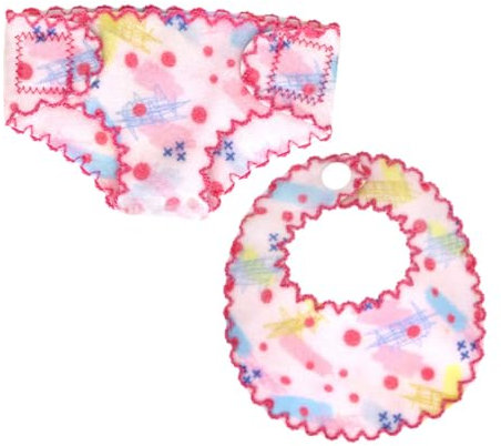QUMIIRITY Puppenkleidung Mit Windel Und Halstuch Für Puppen Inklusive Puppen-unterwäsche Und Windeln Geeignet Für Kleine Puppen