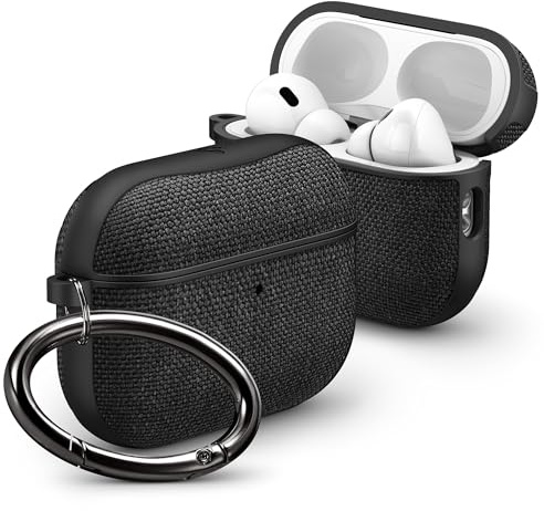 Spigen Urban Fit Hülle Case kompatibel mit AirPods Pro 3. Generation (2025) - Schwarz