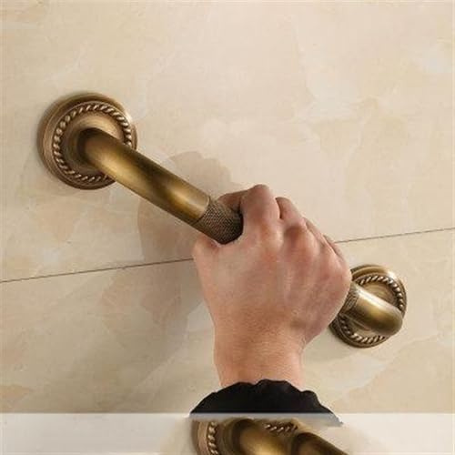 TILIEINE Griffstangen Wannengriff 30/35/50/52 cm Messing Badezimmer Badewanne Toilette Haltegriff Dusche Sicherheitsstützgriff Handtuchhalter(35CM)