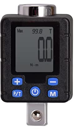 OTENC Chiave Dinamometrica, Alta precisione grande schermo elettronico Torquemetro digitale Torquemetro regolabile Adattatore Adattatore professionale Chiave universale(BDA2-030)