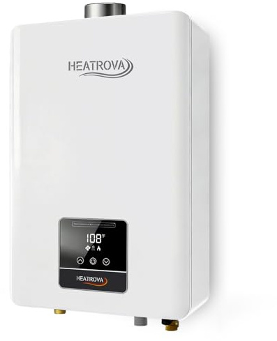 Natural Gas Tankless Water Heater Indoor, 3.6 GPM 85,000 BTU,Instant Hot Water, Constant Temperature,Pure Copper Heat Exchanger, On-Demand for 2–3 Fixtures, Apartment & Home Use