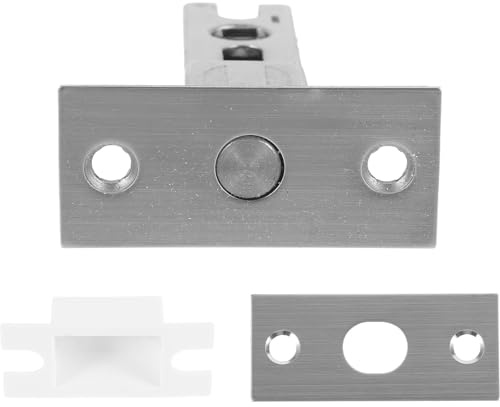 Ipetboom Verrou Tubulaire à Loquet 6x6 en Acier Inoxydable Certifié Pêne Dormant Multifonction pour Serrure de Porte Intérieure Salle de Bain Hôtel Robuste et Sécurisée