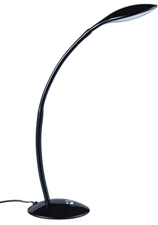 LED-Tischleuchte Danko Schreibtischleuchte 3000K-5W-500lm Nachttischleuchte mit Touch Dimmfunktion und Flexarm. (schwarz)