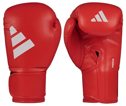 adidas Unisex boxningshandskar män kvinnor barn sparring träning hybrid 100 6,7 oz 8 oz 12 oz 12 oz 14 oz 14 oz 16 oz, röd, 10 oz