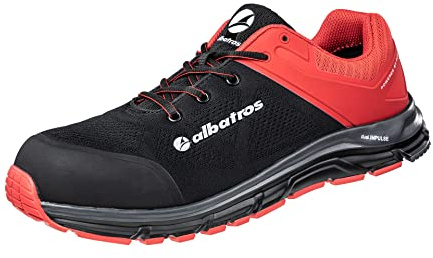 Albatros 646600-210-43 Chaussures de sécurité Lift Red Impulse Low, Noir/Rouge, Taille 43