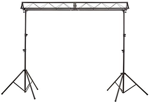 MusicalStore2005 Set Supporto Luci DJ - Traliccio Struttura Americana 3m con Treppiedi Regolabili, Stativo per Fari ed Effetti, Capacità fino a 100 kg