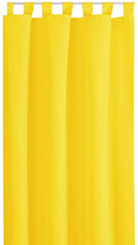 Bestlivings Tenda oscurante con passanti, 140 x 225 cm, colore giallo