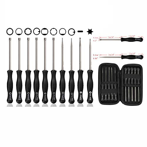 Hippotech Kit d'outils de réglage de carburateur 10 pièces avec étui de Transport Petit Moteur à 2 Temps pour Walbro Zama Weed Eater Ryobi Stihl