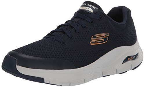Skechers Arch Fit, Scarpe da Ginnastica Uomo, Navy Textile Synthetic Trim, 40 EU