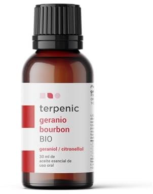 TERPENIC – Aceite Esencial de Geranio Bourbon (Pelargonium X asperum) – BIO – 30 ml – Uso Oral – Armonía emocional y floral en formato profesional