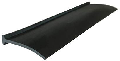 Cqinju-Joint de Porte Douche Noir T Stand STANCHE Couleur DE BOUBLIE en Coucher Shields Shields, Bord DE Panneau en Bois en métal en Verre, Facile à Installer (Color : 17x15mm, Length : 1M)