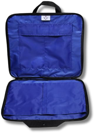 Regalia Store UK - Leichte, weiche Freimaurer-Regalia-Tasche | Freimaurer-Schürzenhalter Handtasche mit Schultergurt – wasserdicht – Cordura-Material | Innengröße 38,1 x 43,2 cm