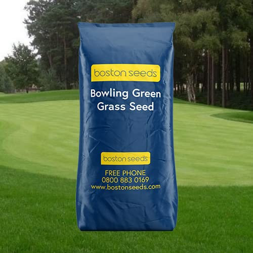 Boston Seeds Bowling Green Grass Seed - Professional Quality Golf & Bowling Lawn Seed Mix. Perfect for Your Garden & Putting Greens (1x 5 Kilograms).