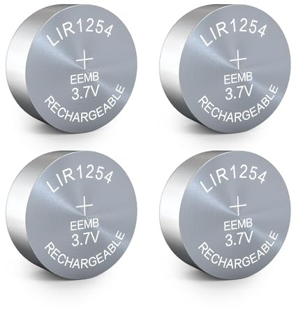 EEMB LIR1254 3,7V Akku, wiederaufladbare Knopfzelle, 4 Stück