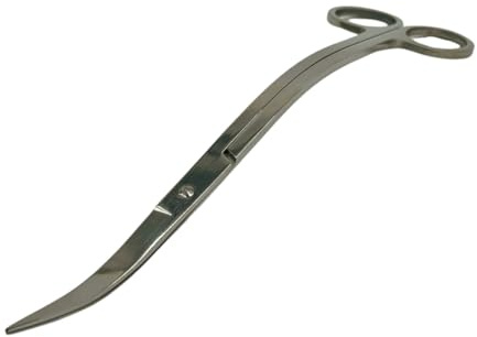 Pflanzen Schere, gebogen/gerade/gewellt (wave), Stainless Steel, Edelstahl, 25cm, Aquascaping, Aquarium, Aquarium Tools, Reinigungszubehör (Schere, gewellt (wave), 25cm)