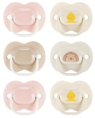 Tommee Tippee Anytime Soothers, 0-6m, 6 Pack, Symmetrical Teat Sits Anyway Up, BPA-Free Silicone Dummy, Orthodontic Design