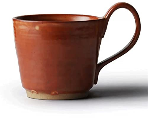 YQINQIN83B Para café y té Juego de taza y platillo de café de cerámica, taza de café con leche Simple, taza de té de la tarde, taza de agua creativa de oficina tazas bonitas(Bruin)